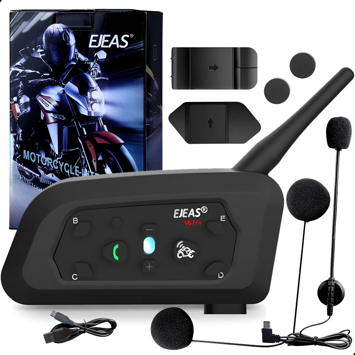 Intercomunicador Bluetooth EJEAS V6 Pro+