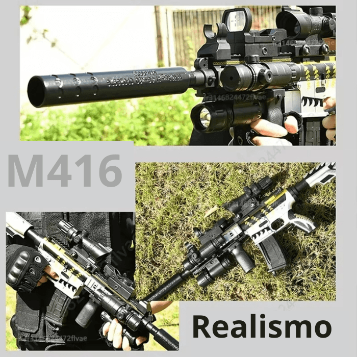 Brinquedo de Bolinhas de Gel Automático (M416) - Tartaruga Shop