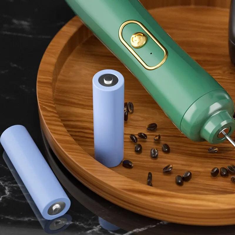 Batedor De Ovo Ou Leite Elétrico Portátil - Tartaruga Shop